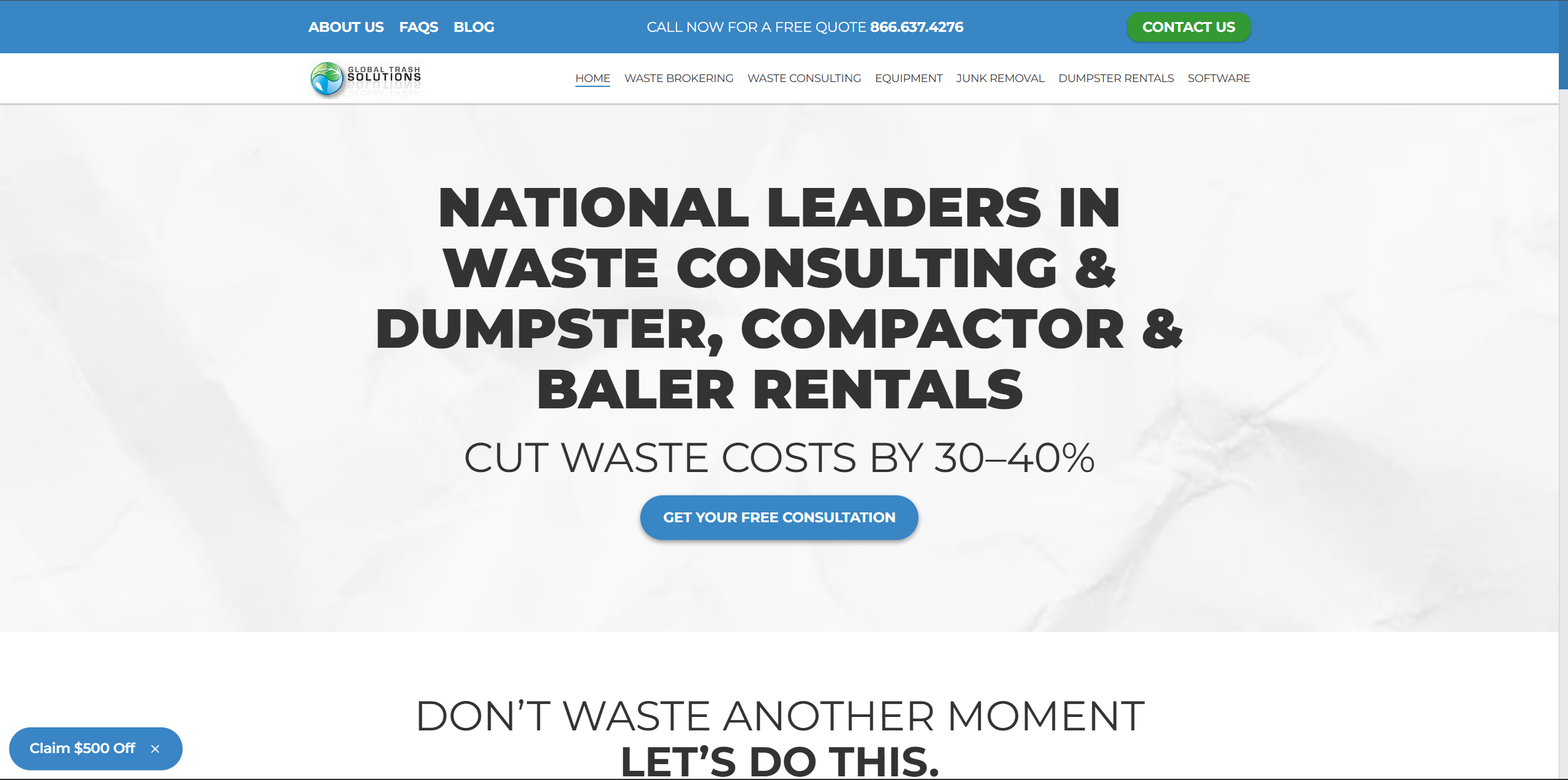 Global Trash Solutions AI Waste Management Tool